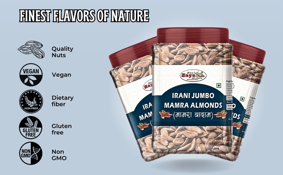Dry Fruits /Almonds (Badam) /IRANI PLATINUM MAMRA (BIGGEST SIZE MAMRA ...